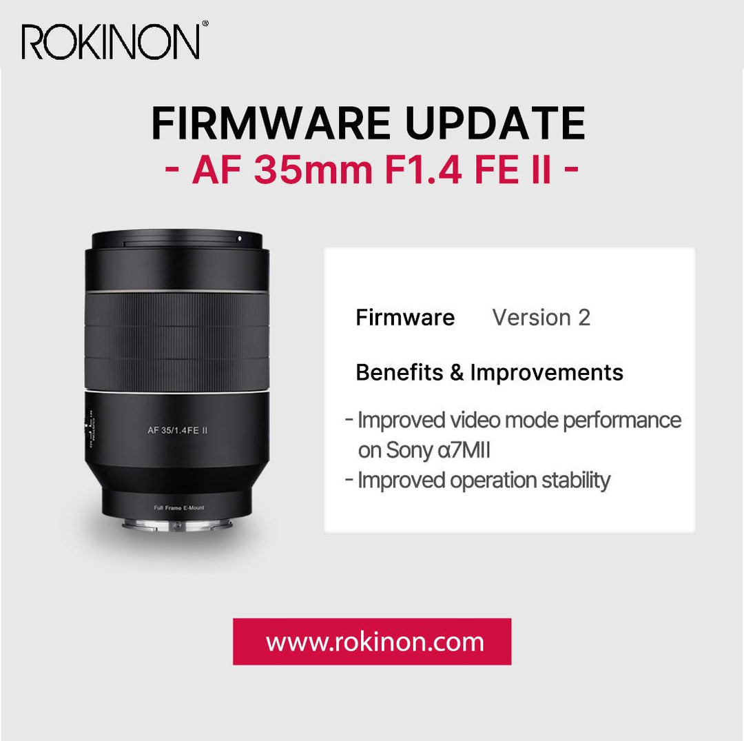 New Firmware Released for the 35mm F1.4 AF Series II