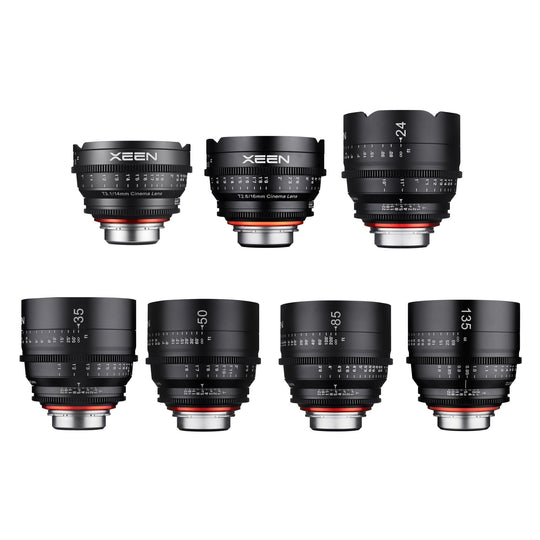 14, 16, 24, 35, 50, 85, 135mm XEEN Pro Cinema Lens Bundle - Rokinon