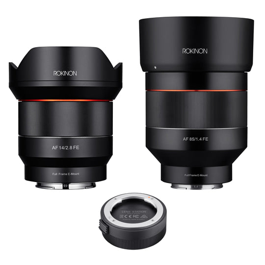 14, 85mm Auto Focus Lens Bundle with Lens Station - Rokinon