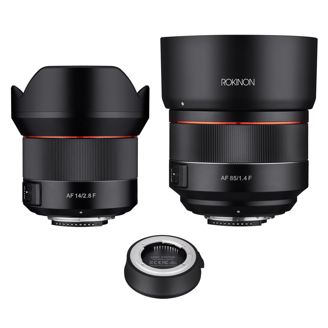 14, 85mm Auto Focus Lens Bundle with Lens Station - Rokinon