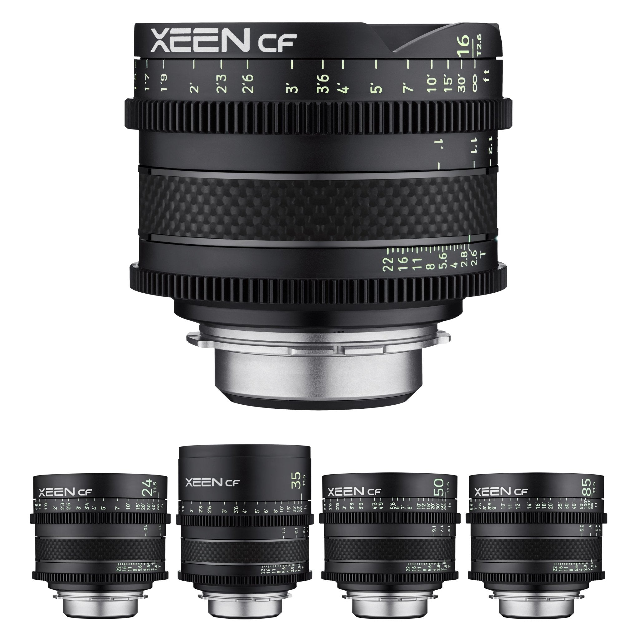 16, 24, 35, 50, 85mm XEEN CF Pro Cinema Lens Bundle - Rokinon