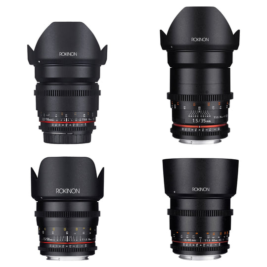 16, 35, 50, 85mm Cine DS Lens Bundle - Rokinon