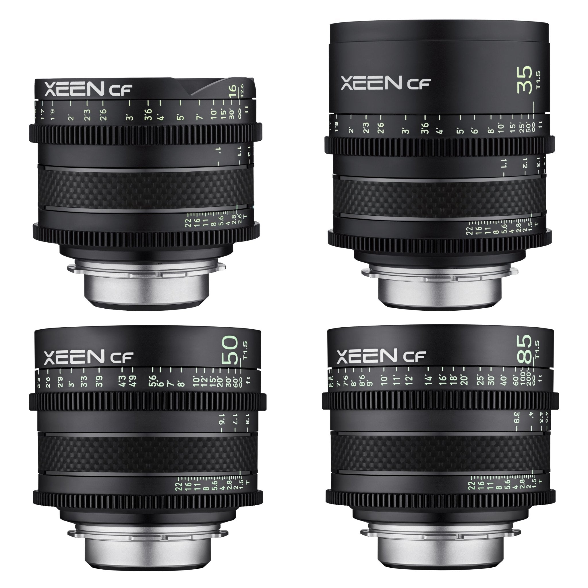 16, 35, 50, 85mm XEEN CF Pro Cinema Lens Bundle - Rokinon