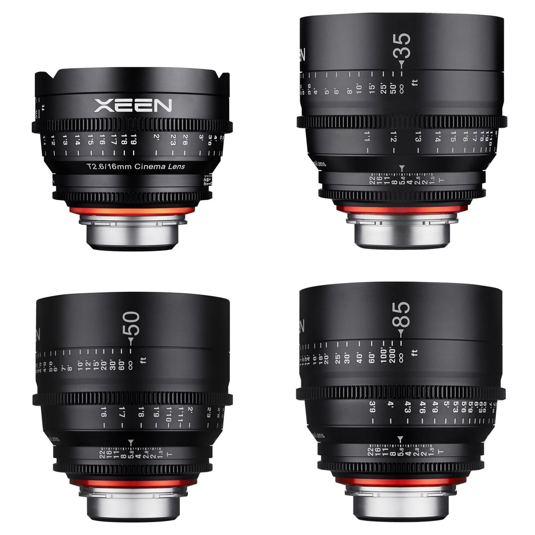 16, 35, 50, 85mm XEEN Pro Cinema Lens Bundle - Rokinon