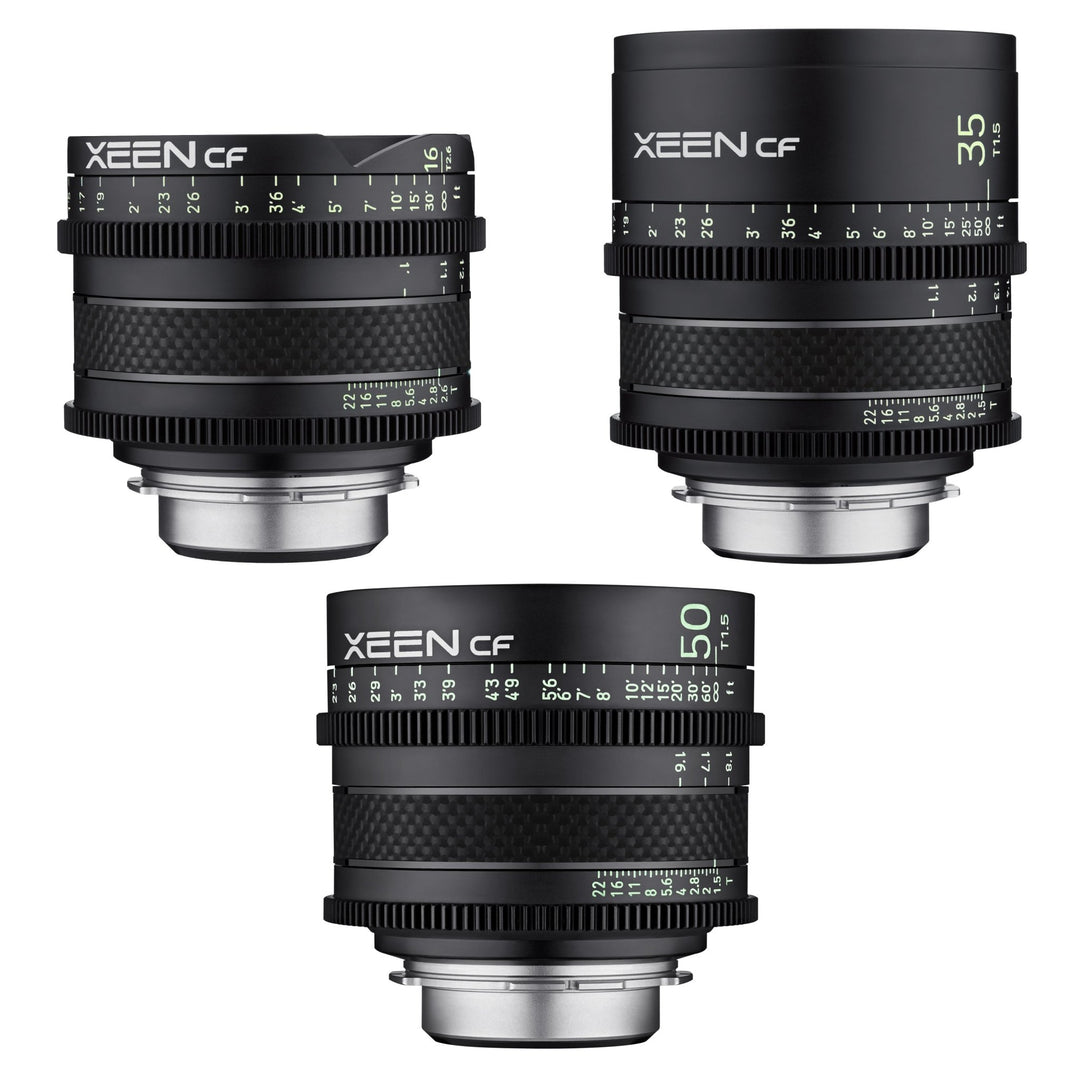 16, 35, 50mm XEEN CF Pro Cinema Lens Bundle - Rokinon