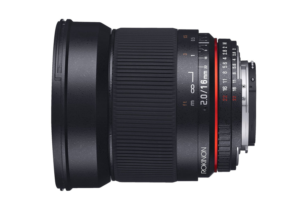 16mm F2.0 High Speed Wide Angle - Rokinon