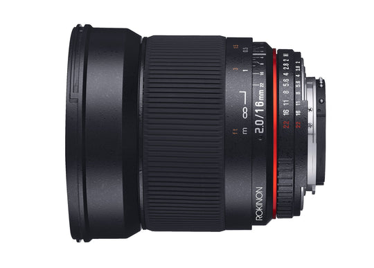 16mm F2.0 High Speed Wide Angle - Rokinon