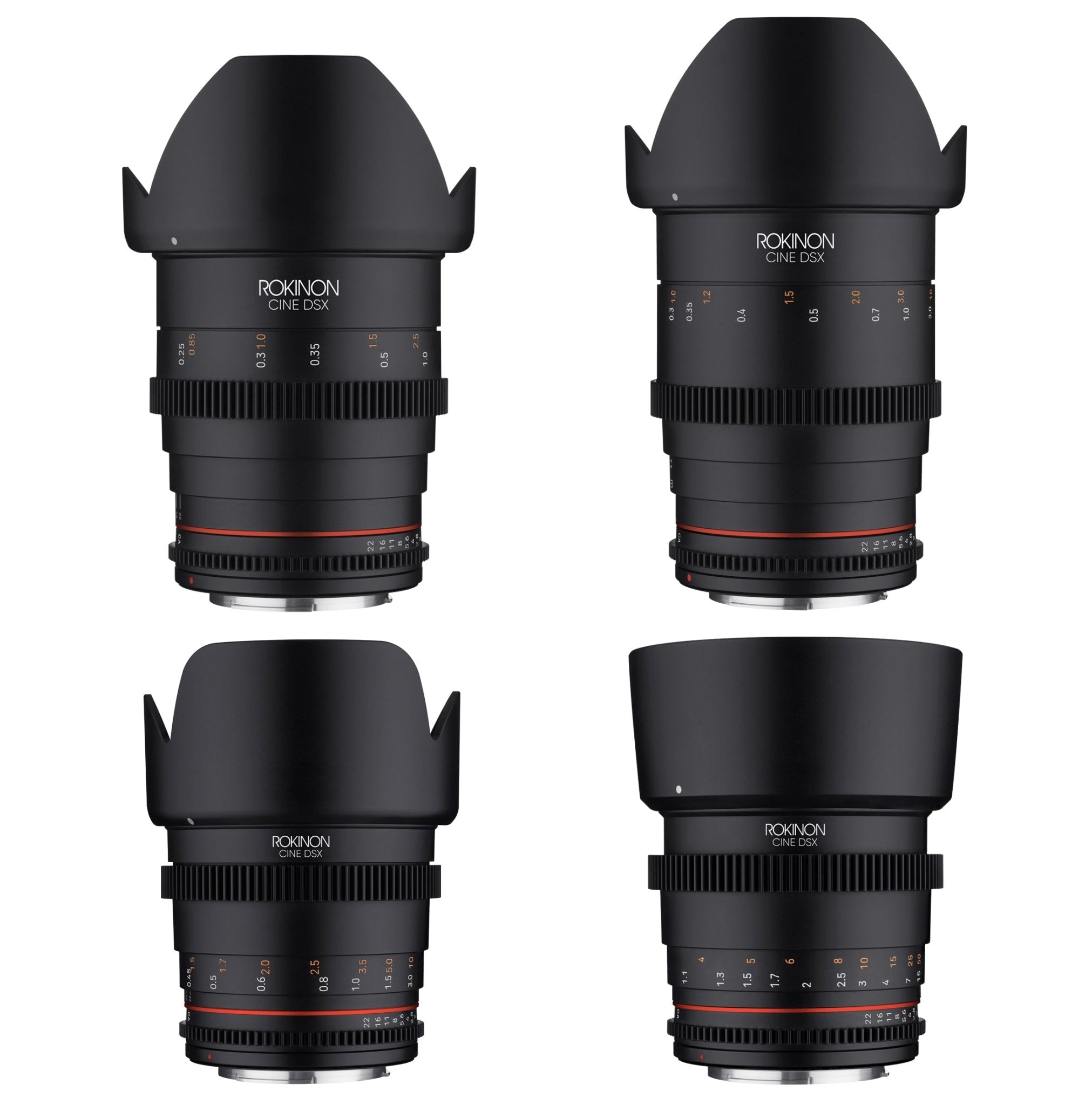 24, 35, 50, 85mm T1.5 Cine DSX Lens Bundle - Rokinon