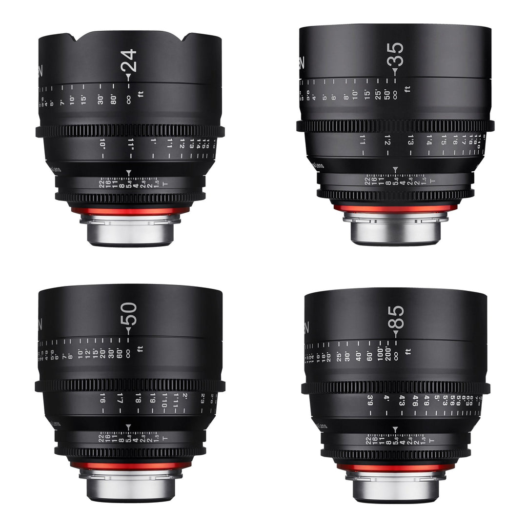24, 35, 50, 85mm XEEN Pro Cinema Lens Bundle - Rokinon