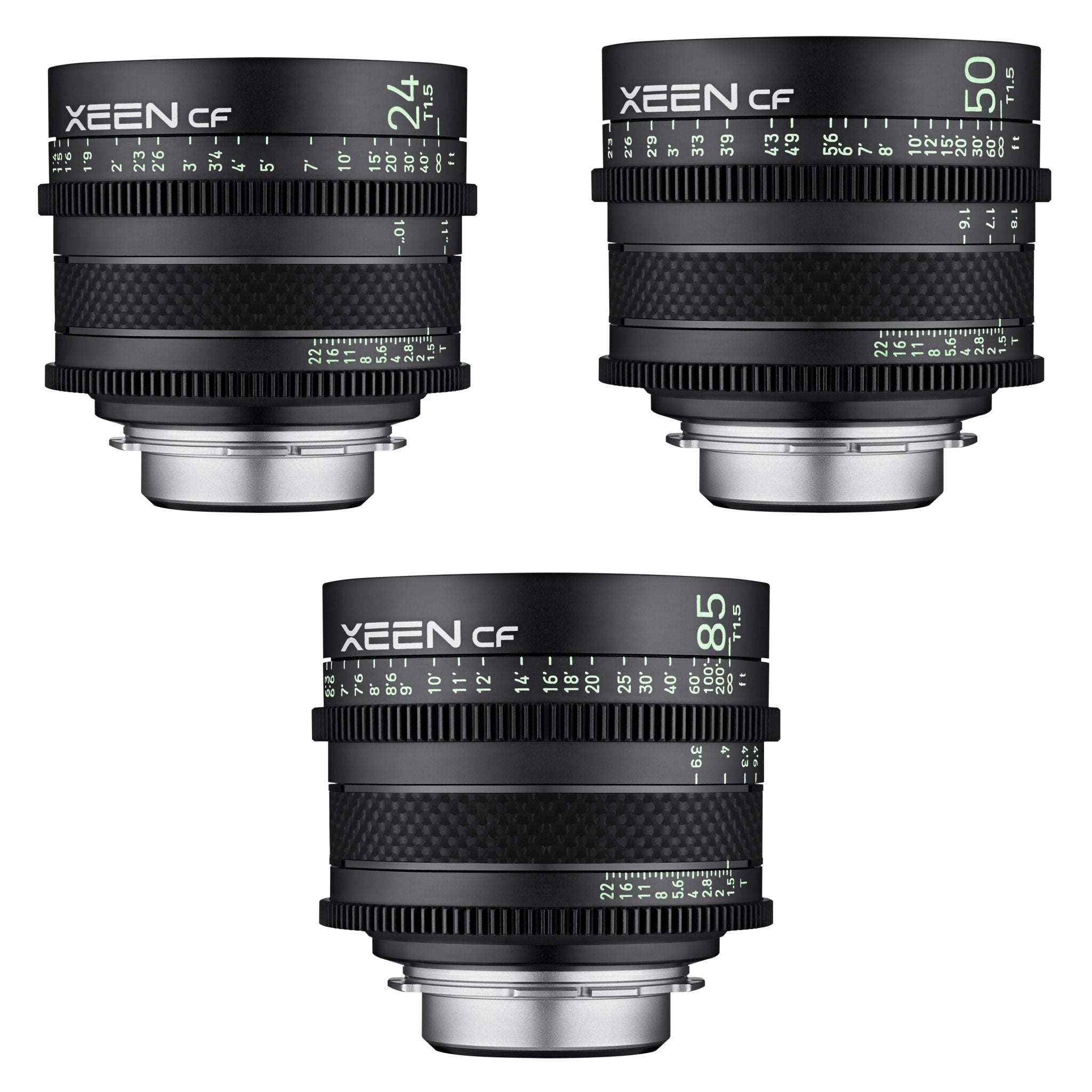 24, 50, 85mm XEEN CF Pro Cinema Lens Bundle - Rokinon