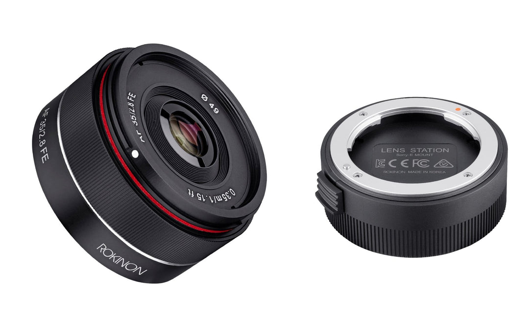 35mm F2.8 AF Wide Angle with Lens Station (Sony E) - Rokinon