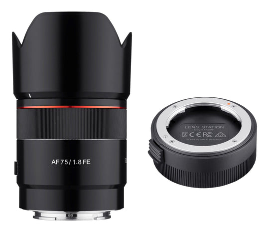 75mm F1.8 AF Compact Full Frame Telephoto with Lens Station (Sony E) - Rokinon