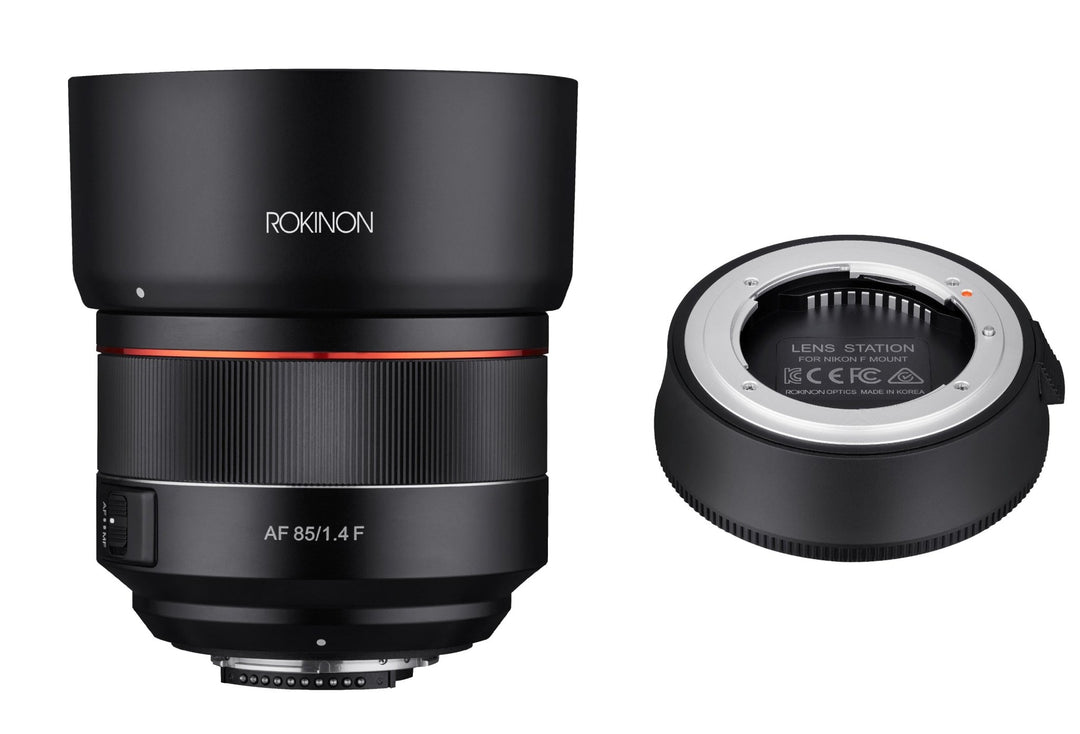 85mm F1.4 AF High Speed Full Frame Telephoto with Lens Station (Nikon F) - Rokinon