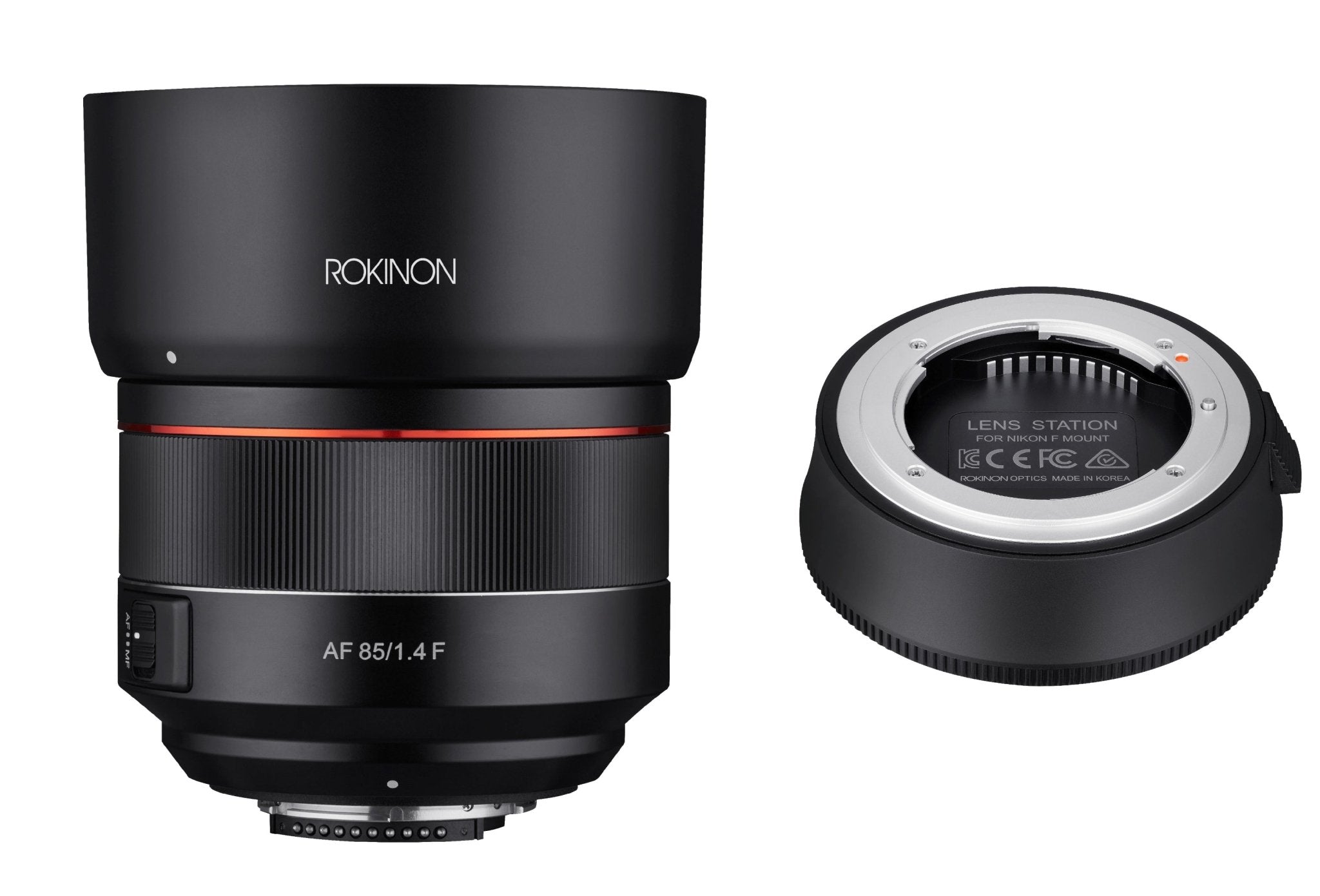 85mm F1.4 AF High Speed Full Frame Telephoto with Lens Station (Nikon F) - Rokinon