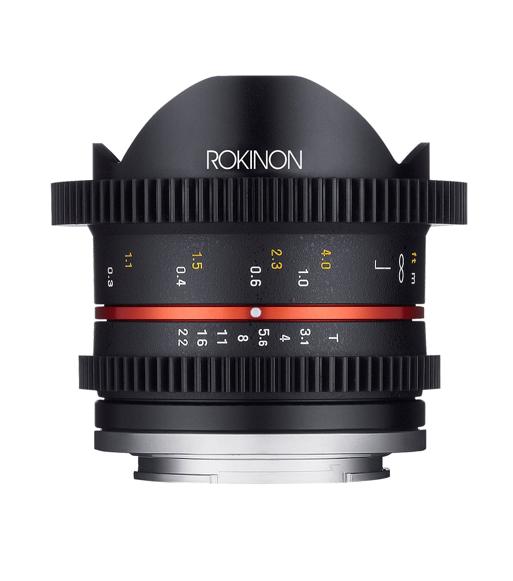 8mm T3.1 Compact High Speed Fisheye Cine - Rokinon