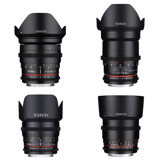 20, 35, 50, 85mm Cine DS Lens Bundle