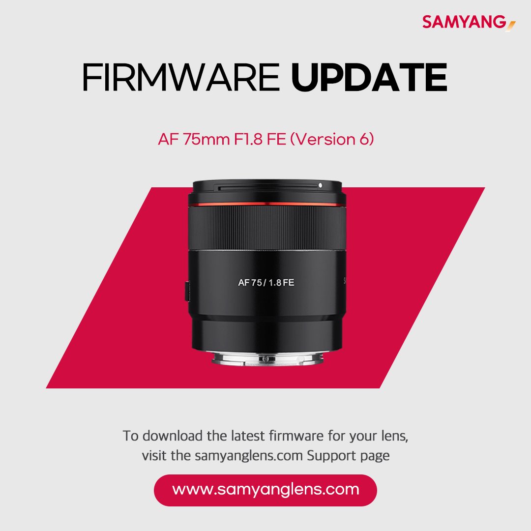 New Firmware Released for the 75mm F1.8 AF Lens - Rokinon