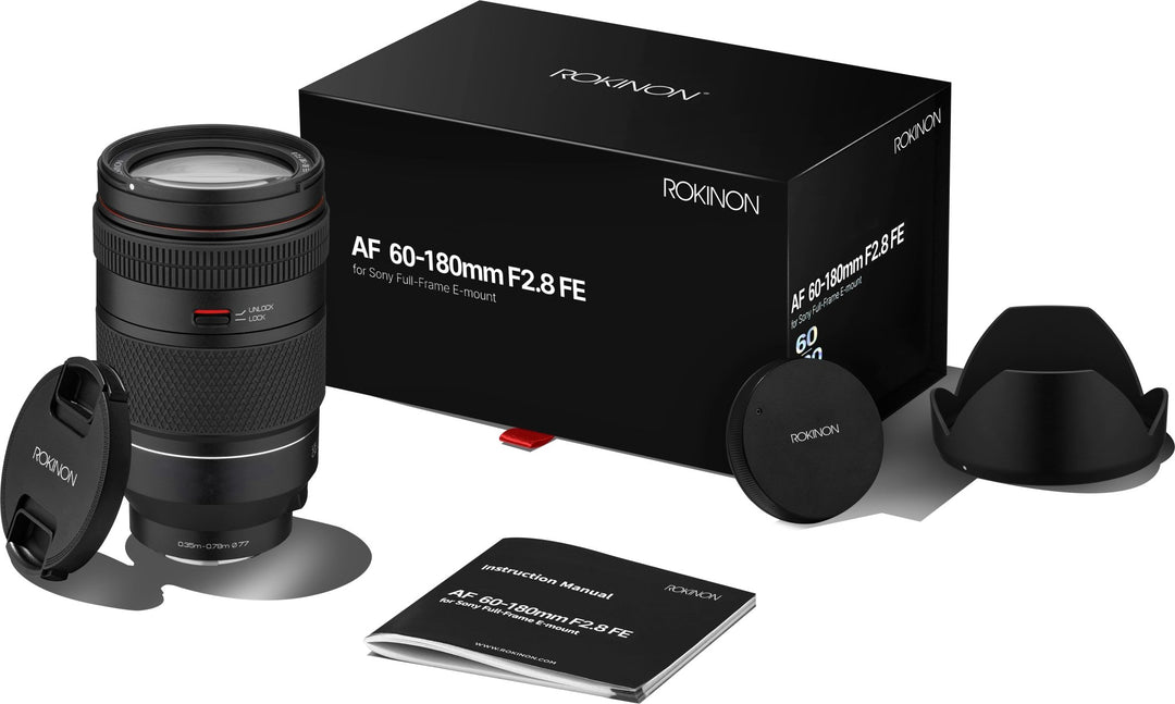 60-180mm F2.8 AF Zoom Lens (Sony FE Mount) - Rokinon