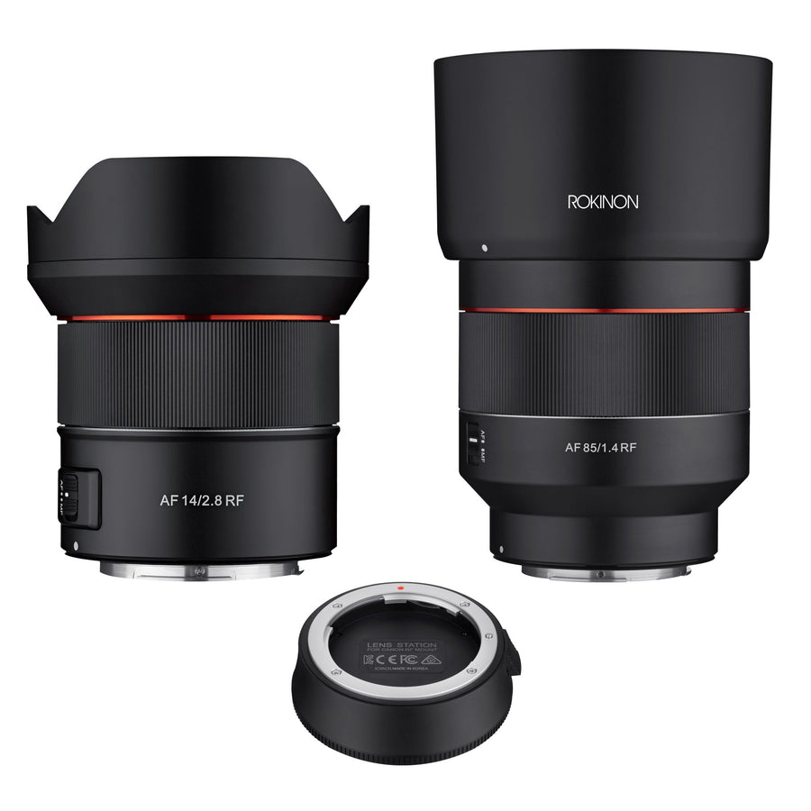 14, 85mm Auto Focus Lens Bundle with Lens Station - Rokinon