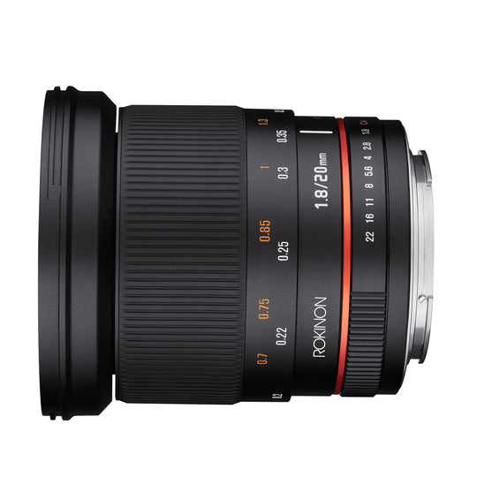 20mm F1.8 Full Frame Wide Angle - Rokinon
