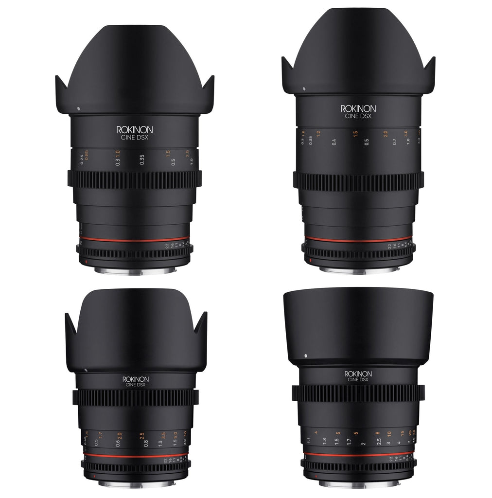 24, 35, 50, 85mm T1.5 Cine DSX Lens Bundle – Rokinon