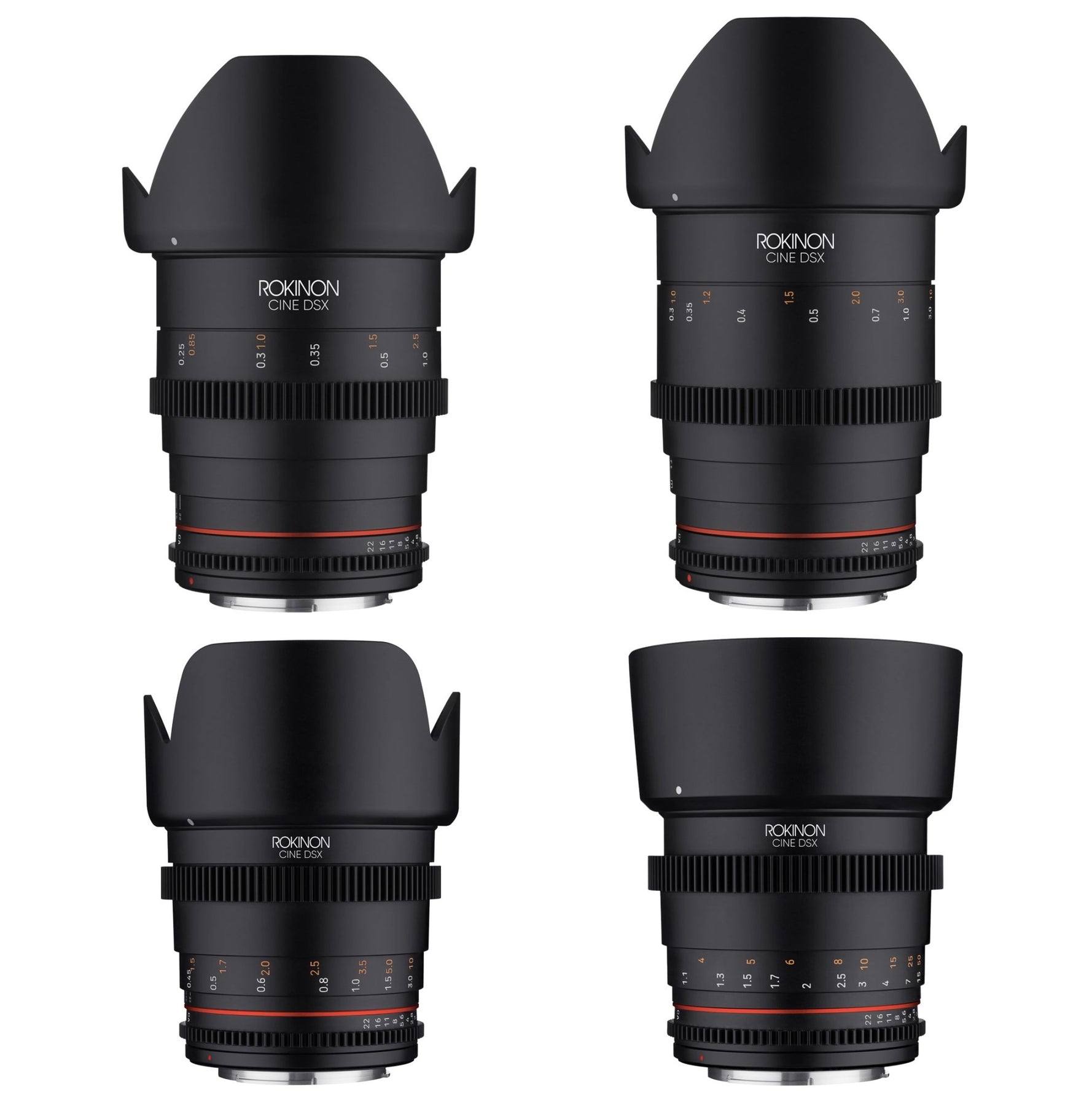 24, 35, 50, 85mm T1.5 Cine DSX Lens Bundle