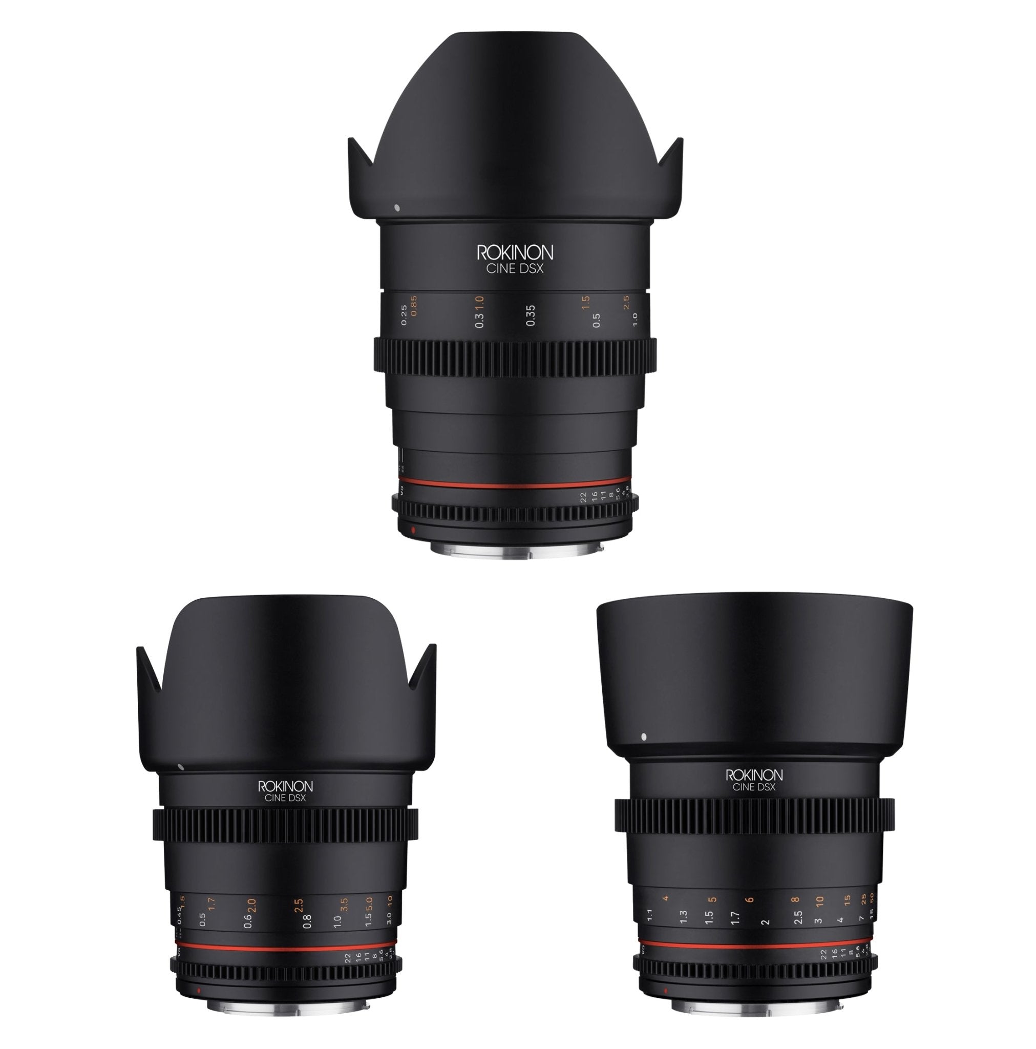 24, 50, 85mm Cine DSX Lens Bundle