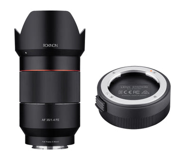 35mm F1.4 AF Wide Angle with Lens Station (Sony E) - Rokinon