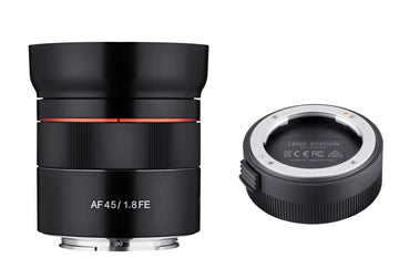 45mm F1.8 AF Compact Full Frame with Lens Station (Sony E) - Rokinon