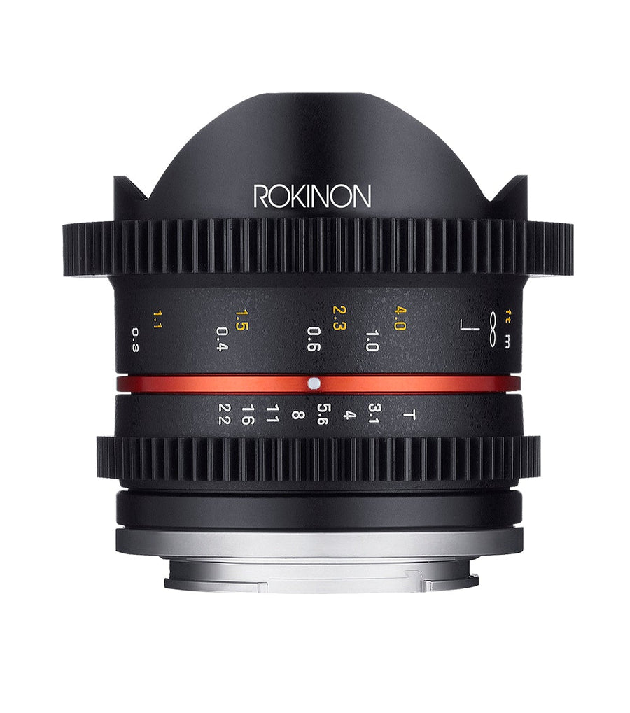 8mm T3.1 Compact High Speed Fisheye Cine - Rokinon
